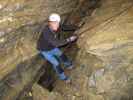 Daniel in der Obstanser Eishöhle