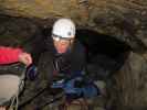 Daniel in der Obstanser Eishöhle