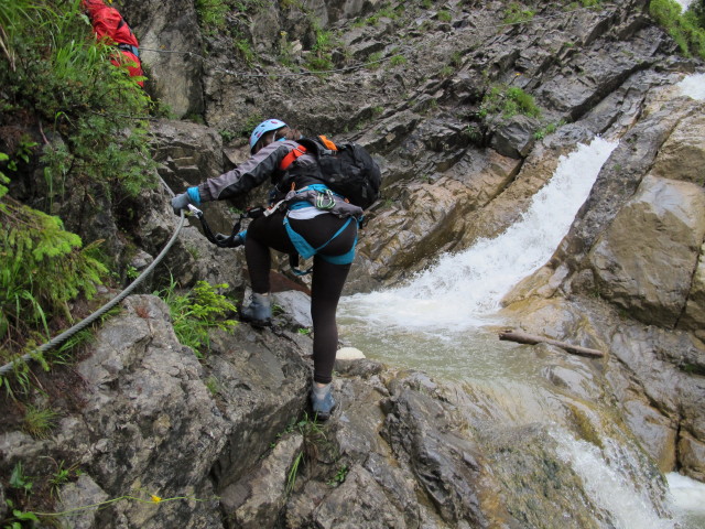 Millnatzenklamm-Klettersteig: Helga im Sektor 1