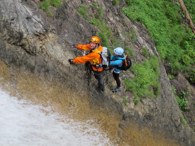 Millnatzenklamm-Klettersteig: Erich und Helga im Sektor 2