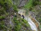 Millnatzenklamm-Klettersteig: Wolfgang, Sonja und Edith im Sektor 1