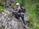 Millnatzenklamm-Klettersteig: Helga im Einstieg