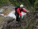 Millnatzenklamm-Klettersteig: Ulrike im Sektor 1