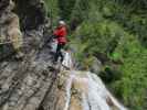 Millnatzenklamm-Klettersteig: Cathrin im Sektor 1