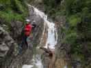 Millnatzenklamm-Klettersteig: Cathrin und Helga im Sektor 1