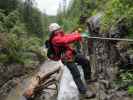 Millnatzenklamm-Klettersteig: Ulrike und Erich im Sektor 1