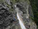 Millnatzenklamm-Klettersteig: Hannelore, Josef, Angelika und Sonja im Sektor 2