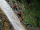 Millnatzenklamm-Klettersteig: Cathrin, Ulrike, Erich und Helga im Sektor 2