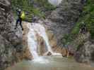 Millnatzenklamm-Klettersteig: Sonja und Edith im Sektor 3