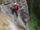 Millnatzenklamm-Klettersteig: Ulrike, Erich und Helga im Sektor 2