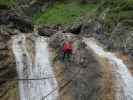 Millnatzenklamm-Klettersteig: Cathrin im Sektor 4