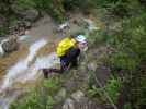 Millnatzenklamm-Klettersteig: Sonja im Sektor 5