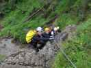 Millnatzenklamm-Klettersteig: Sonja, Edith, Ulrike und Angelika im Sektor 6