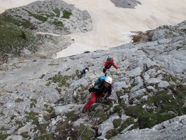 Große Kinigat-Klettersteig: Wolfgang, Dominika und Erwin