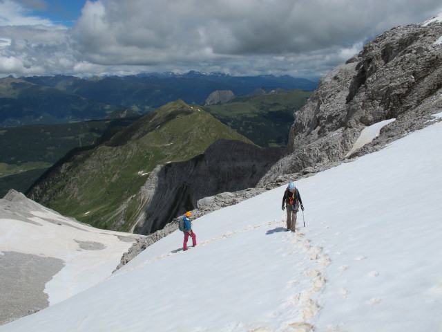 Miriam und Evelyn zwischen Große Kinigat-Klettersteig und Große Kinigat