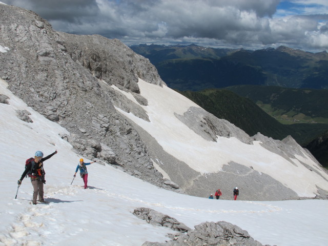 Evelyn, Miriam, Wolfgang, Erwin und Dominika zwischen Große Kinigat-Klettersteig und Große Kinigat
