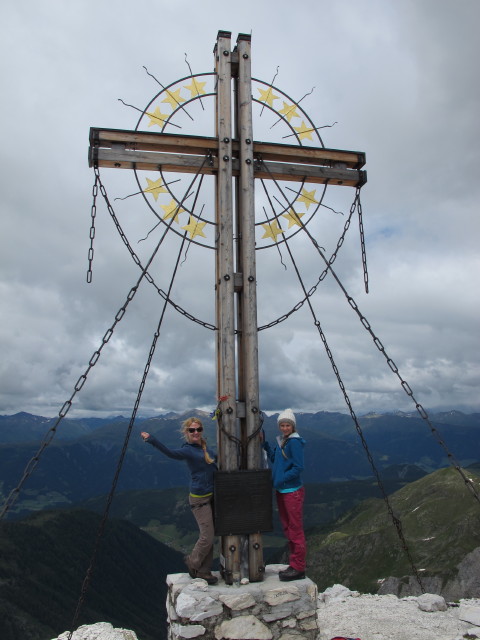 Evelyn und Miriam auf der Großen Kinigat, 2.689 m