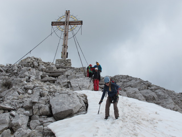 Erwin, Dominika, Wolfgang, Miriam und Evelyn auf der Großen Kinigat, 2.689 m