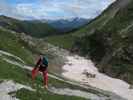 Dominika zwischen Tscharre und Große Kinigat-Klettersteig