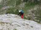 Große Kinigat-Klettersteig: Dominika auf der Silberplatte