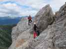 Große Kinigat-Klettersteig: Erwin und Dominika zwischen Roter Rinne und Ausstieg