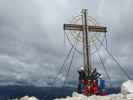 Dominika, Wolfgang, ich, Erwin, Evelyn und Miriam auf der Großen Kinigat, 2.689 m