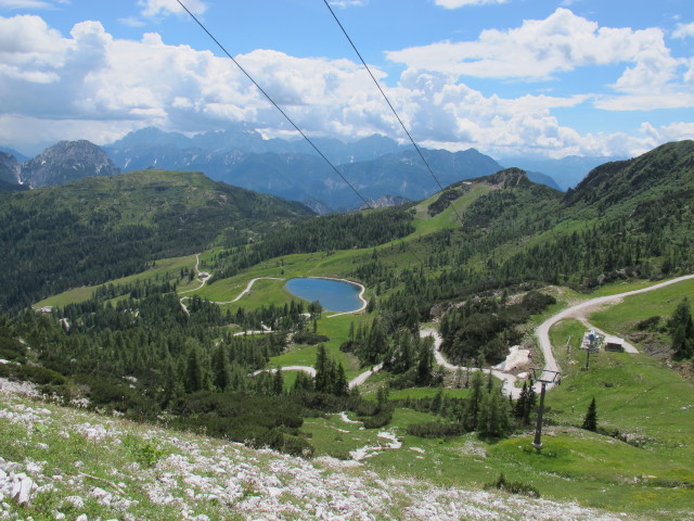 Hannelore und Erich zwischen Bergstation der Gartnerkofelbahn und Däumling-Klettersteig