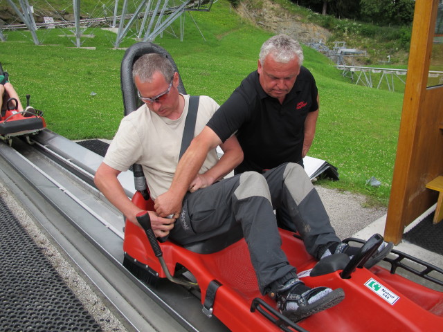 Erich in der Talstation