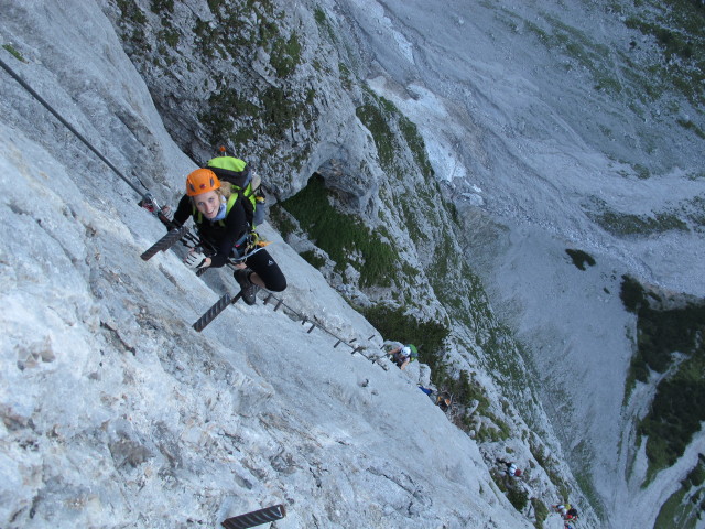 Anna-Klettersteig: Sabrina in der Giebelwand (19. Juli)