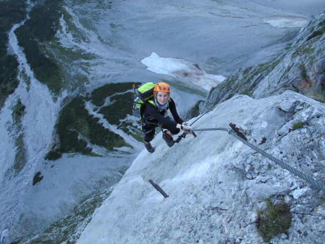 Anna-Klettersteig: Sabrina in der Giebelwand (19. Juli)