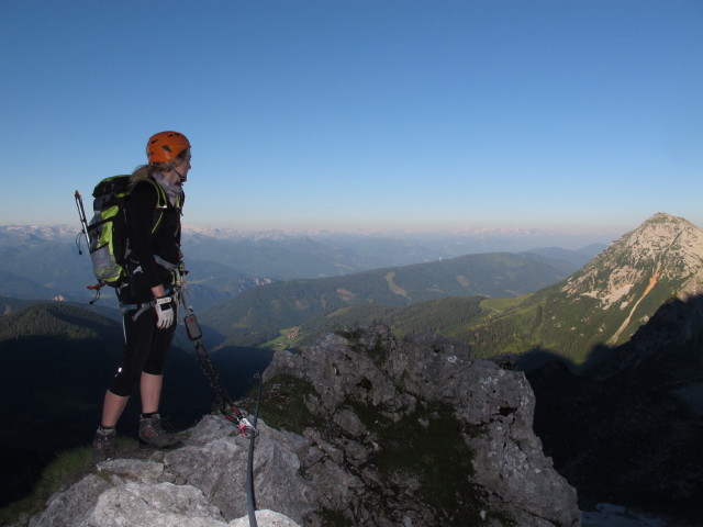 Anna-Klettersteig: Sabrina am Ausstiegsgrat (19. Juli)