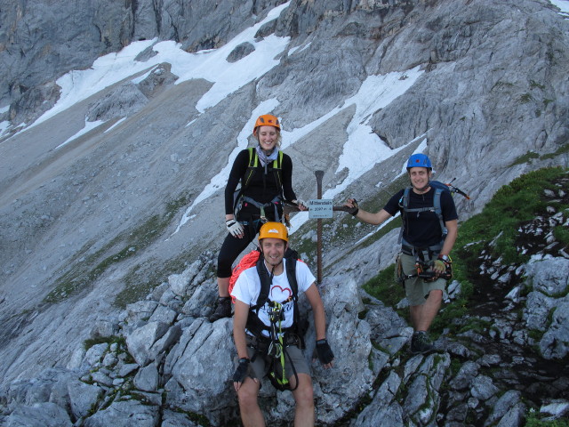 Sabrina, ich und Christian am Mitterstein, 2.097 m (19. Juli)