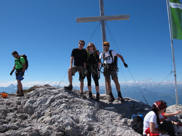 Christian, Sabrina und ich auf der Dachsteinwarte, 2.741 m (19. Juli)