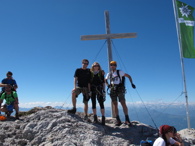 Christian, Sabrina und ich auf der Dachsteinwarte, 2.741 m (19. Juli)