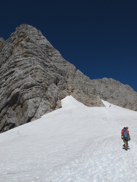 Christian zwischen Dachsteinwarteh&uuml;tte und Schulteranstieg (19. Juli)