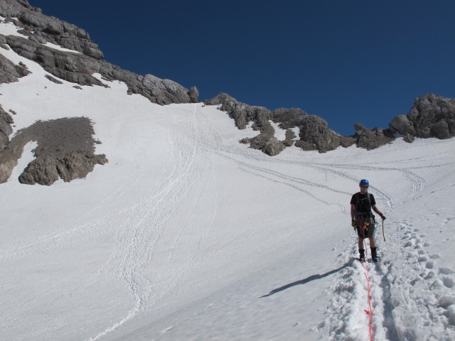 Christian am Gro&szlig;en Gosaugletscher (19. Juli)