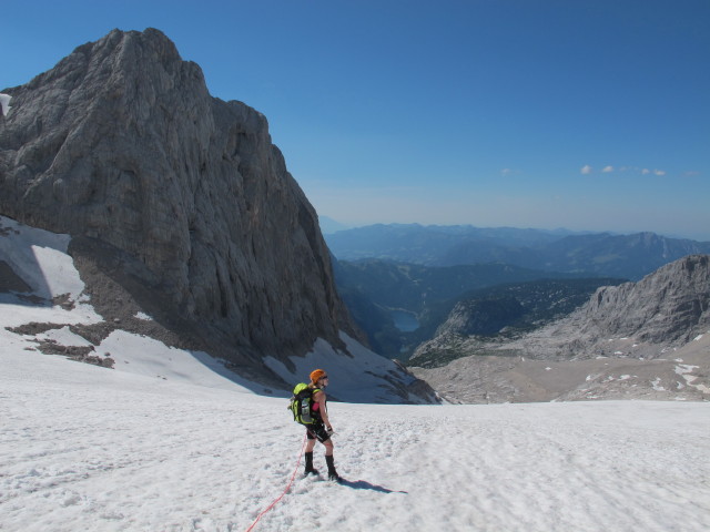 Sabrina am Großen Gosaugletscher (19. Juli)