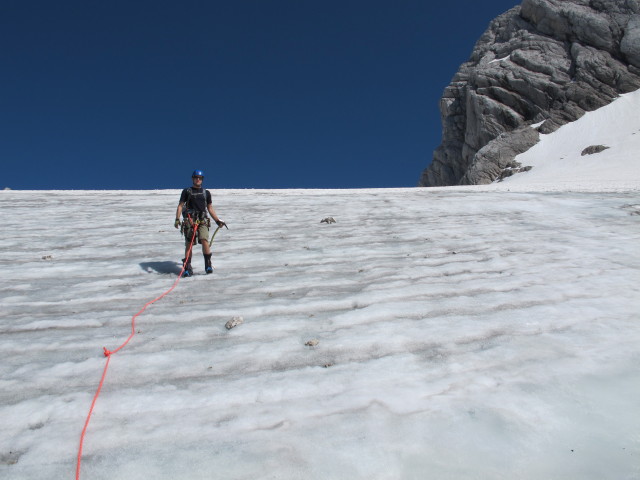 Christian am Gro&szlig;en Gosaugletscher (19. Juli)