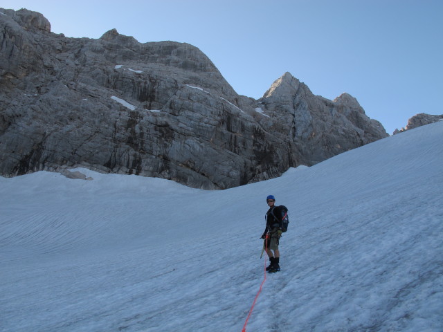 Christian am Großen Gosaugletscher (20. Juli)