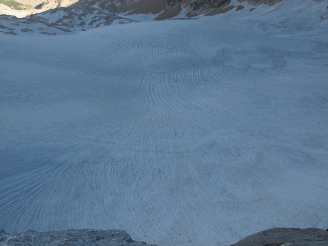 Großer Gosaugletscher vom Amon-Klettersteig aus (20. Juli)