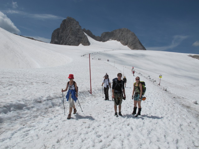 Christian und Sabrina am Hallst&auml;tter Gletscher (20. Juli)