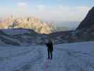 Sabrina am Großen Gosaugletscher (20. Juli)