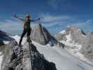 Amon-Klettersteig: Sabrina zwischen Simonyscharte und Ausstieg (20. Juli)