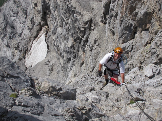 Erich auf Weg 441 zwischen Schönfeldspitze und Watzmann (2. Aug.)