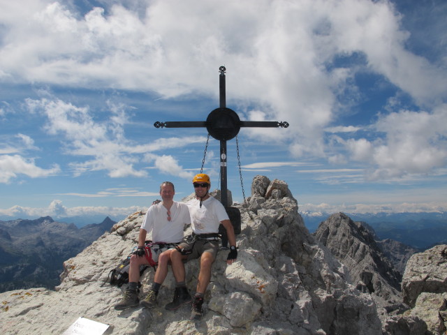 Erich und ich am Watzmann, 2.713 m (2. Aug.)