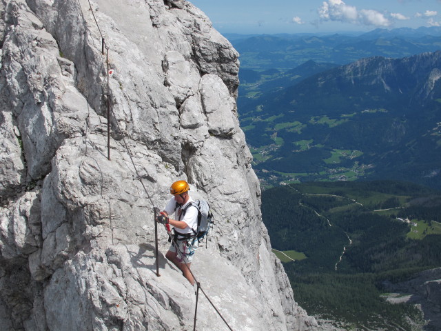 Erich auf Weg 441 zwischen Watzmann und Hocheck (2. Aug.)