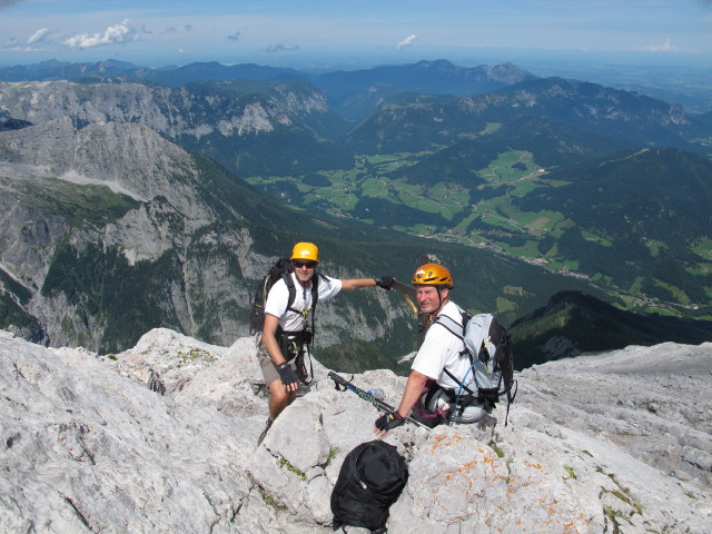 Ich und Erich am Hocheck, 2.651 m (2. Aug.)