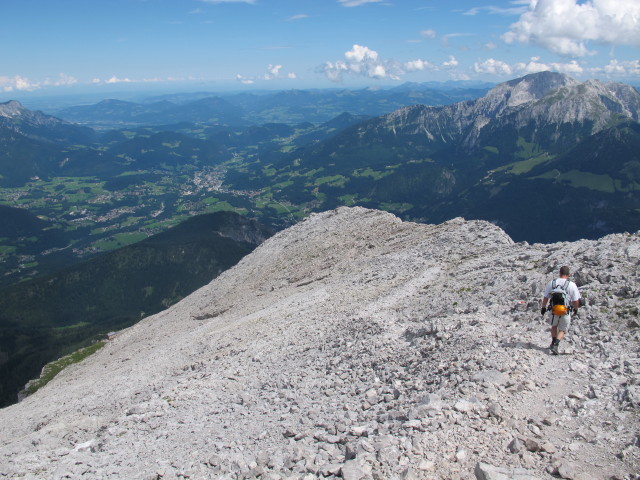 Erich auf Weg 441 zwischen Hocheck und Watzmannhaus (2. Aug.)