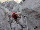 Selbhorn-Klettersteig: Axel im Herzogkamin