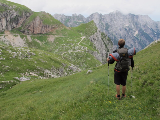 David zwischen Forcella della Lavina und Koca na Mangrtu, 1.906 m (16. Aug.)